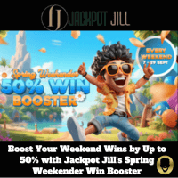 Spring Weekender Win Booster Promotion at Jackpot Jill