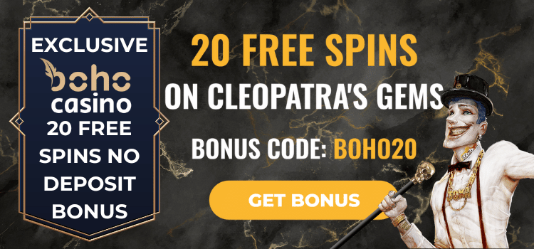 Boho 20 Free Spins No Deposit